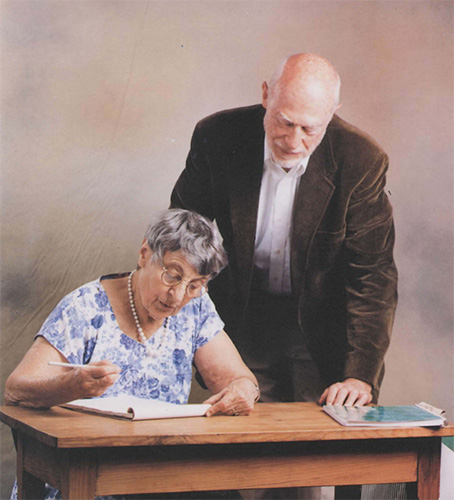 Bryce DeWitt with his wife Cecile DeWitt