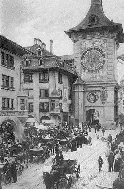 Clock Tower Zytglogge in 1891